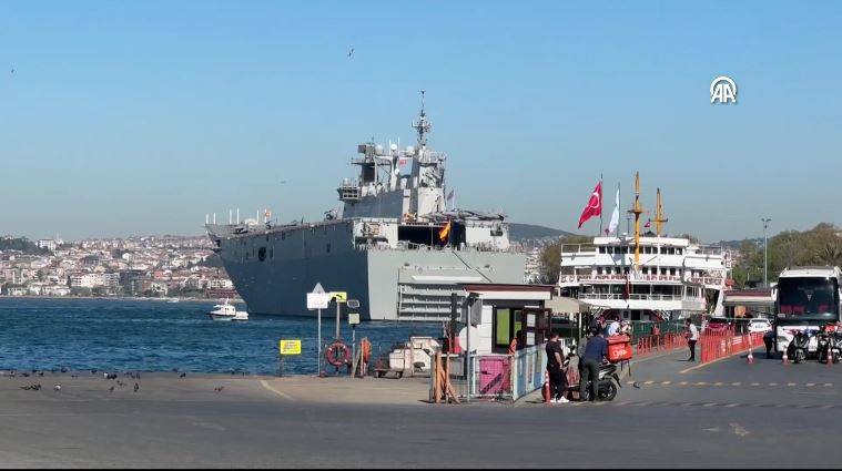 Juan Carlos amfibi hücum gemisi İstanbul'da! TGC Anadolu gemisine benziyor 2